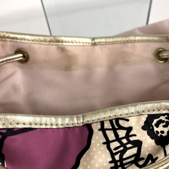 Coach Poppy Kyra Floral Fabric Backpack 81278-F19284 Cream Magenta Pink Fuchsia - Picture 11 of 16